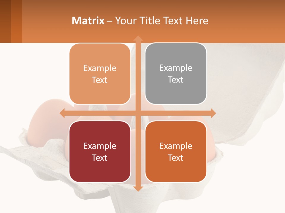 A Carton Of Eggs On A White Background PowerPoint Template