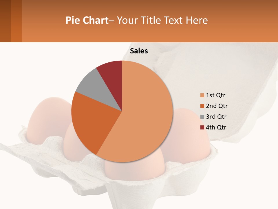 A Carton Of Eggs On A White Background PowerPoint Template