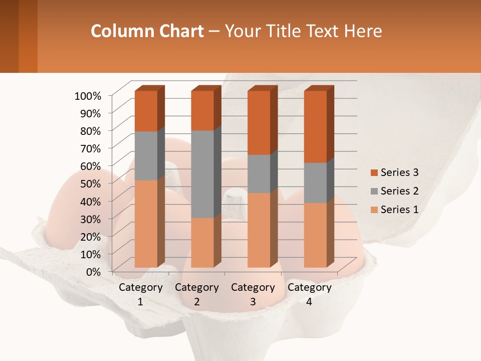 A Carton Of Eggs On A White Background PowerPoint Template