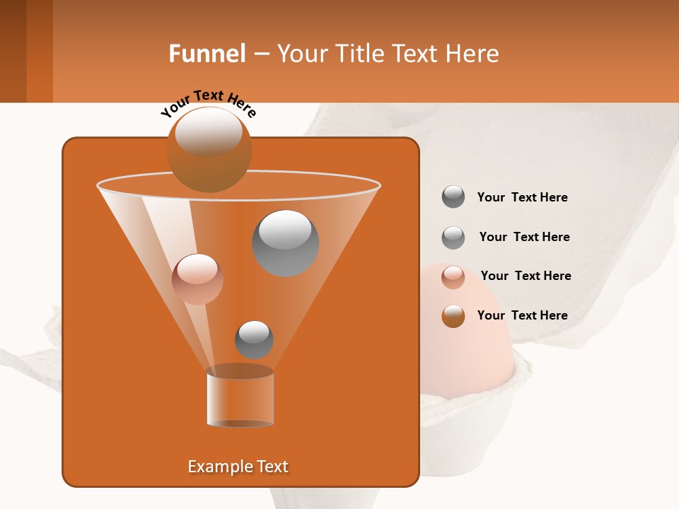 A Carton Of Eggs On A White Background PowerPoint Template