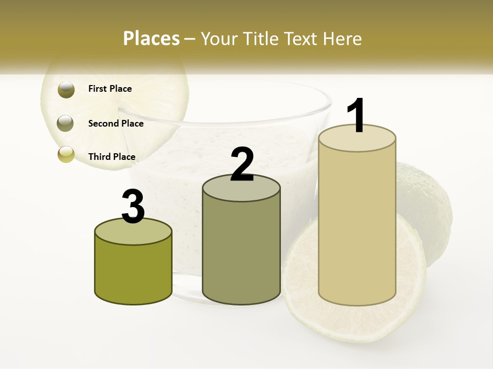 A Glass With A Lime And A Lime Slice Next To It PowerPoint Template