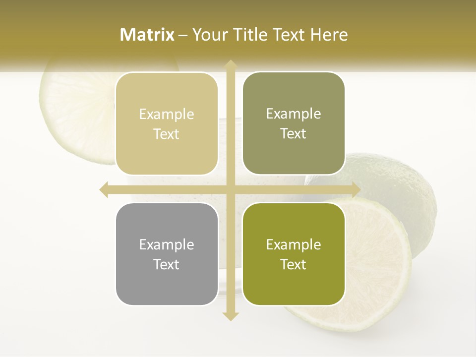 A Glass With A Lime And A Lime Slice Next To It PowerPoint Template