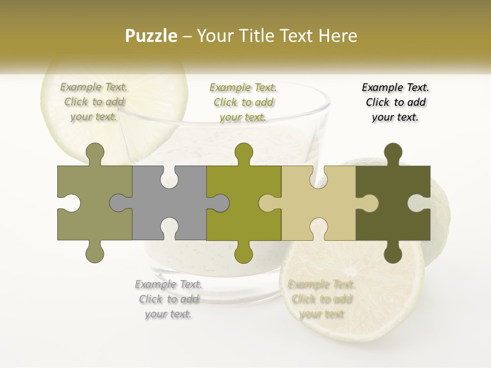 A Glass With A Lime And A Lime Slice Next To It PowerPoint Template