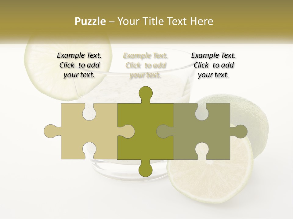 A Glass With A Lime And A Lime Slice Next To It PowerPoint Template