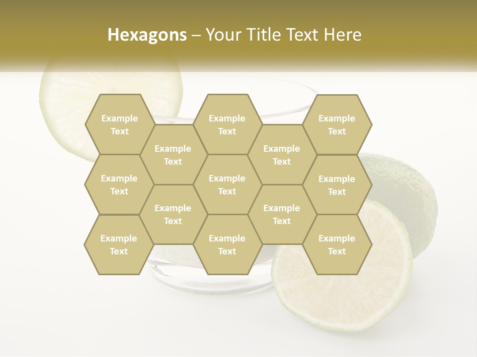 A Glass With A Lime And A Lime Slice Next To It PowerPoint Template