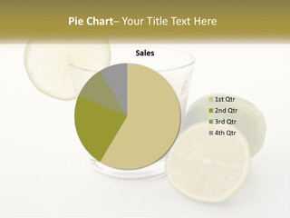 A Glass With A Lime And A Lime Slice Next To It PowerPoint Template