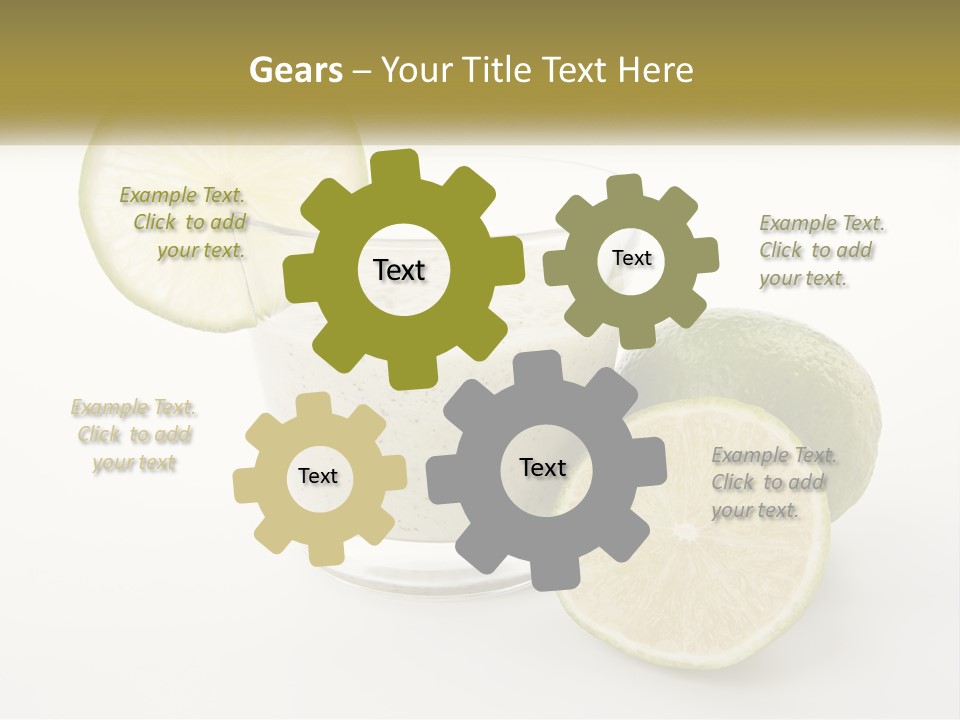 A Glass With A Lime And A Lime Slice Next To It PowerPoint Template
