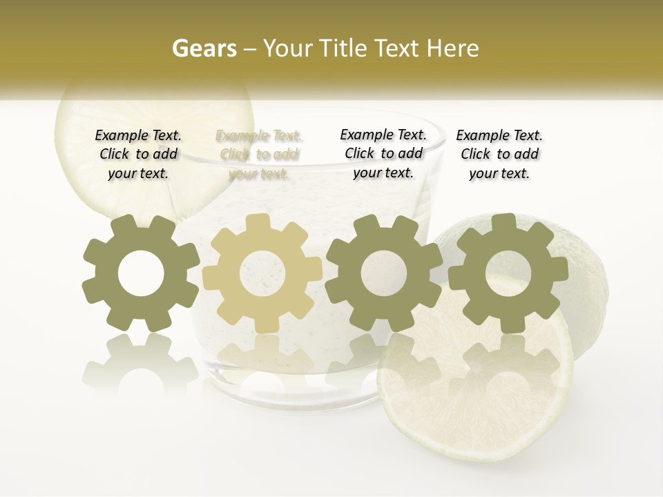 A Glass With A Lime And A Lime Slice Next To It PowerPoint Template