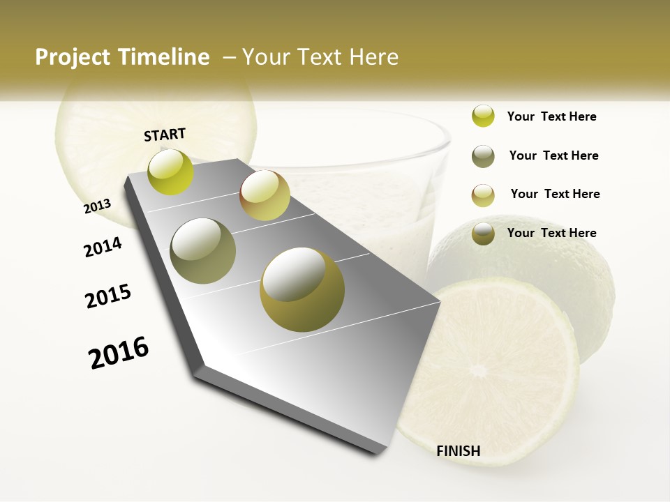 A Glass With A Lime And A Lime Slice Next To It PowerPoint Template