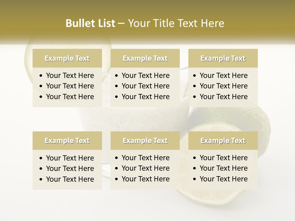 A Glass With A Lime And A Lime Slice Next To It PowerPoint Template