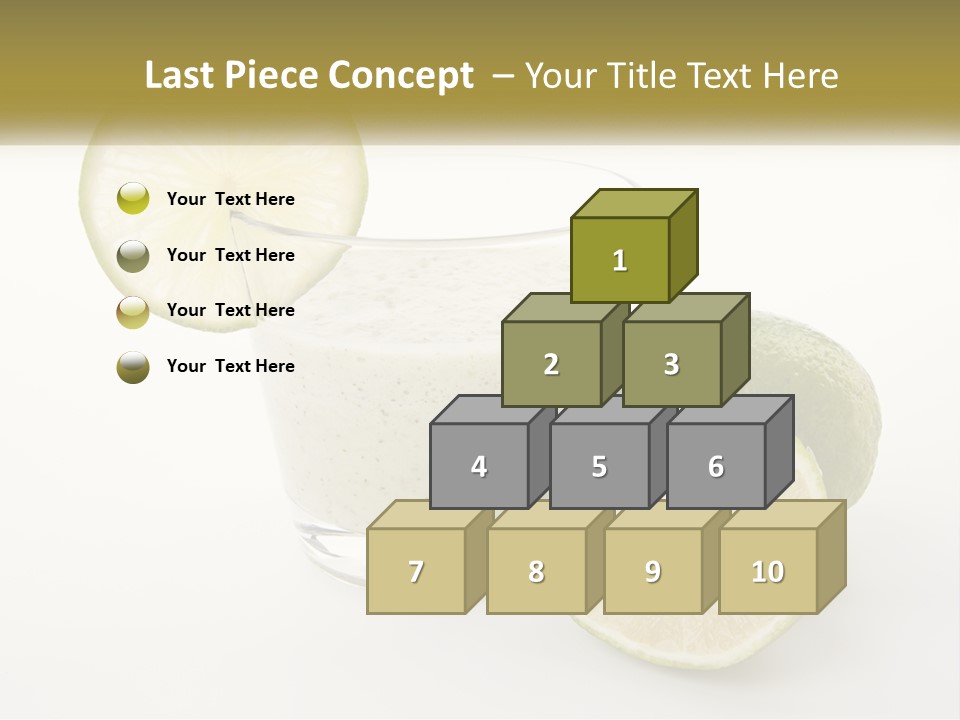 A Glass With A Lime And A Lime Slice Next To It PowerPoint Template