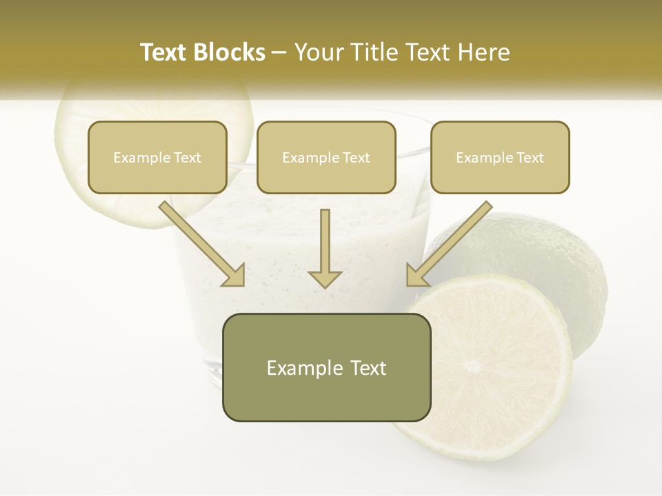 A Glass With A Lime And A Lime Slice Next To It PowerPoint Template