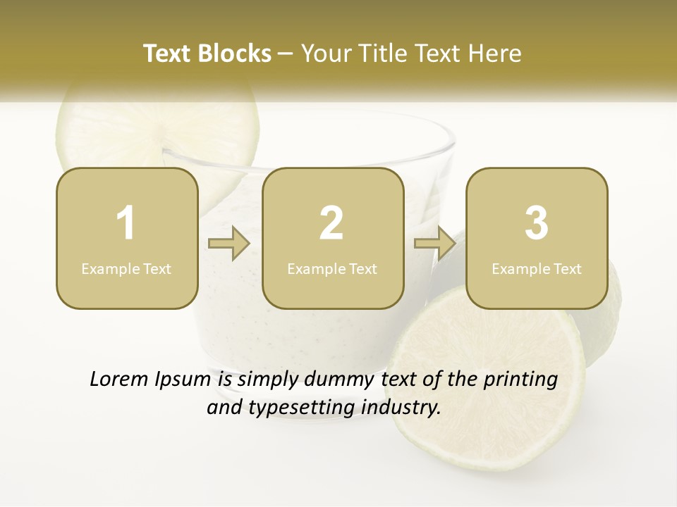 A Glass With A Lime And A Lime Slice Next To It PowerPoint Template