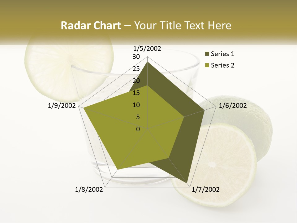 A Glass With A Lime And A Lime Slice Next To It PowerPoint Template