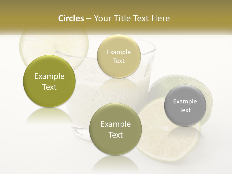 A Glass With A Lime And A Lime Slice Next To It PowerPoint Template