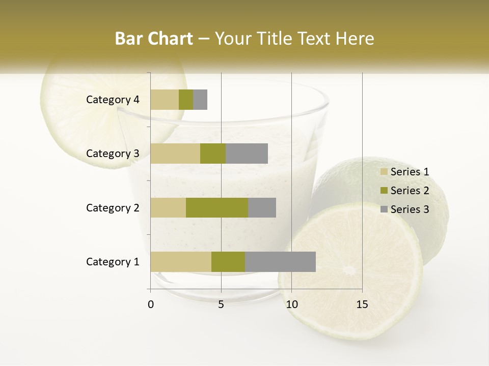 A Glass With A Lime And A Lime Slice Next To It PowerPoint Template