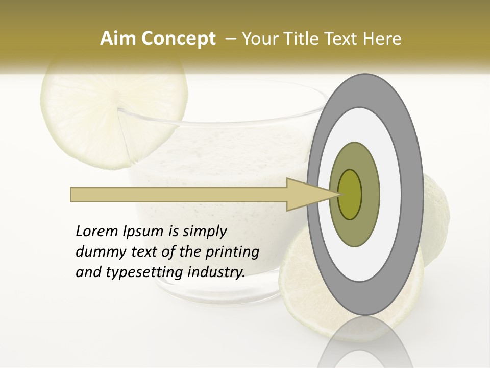 A Glass With A Lime And A Lime Slice Next To It PowerPoint Template