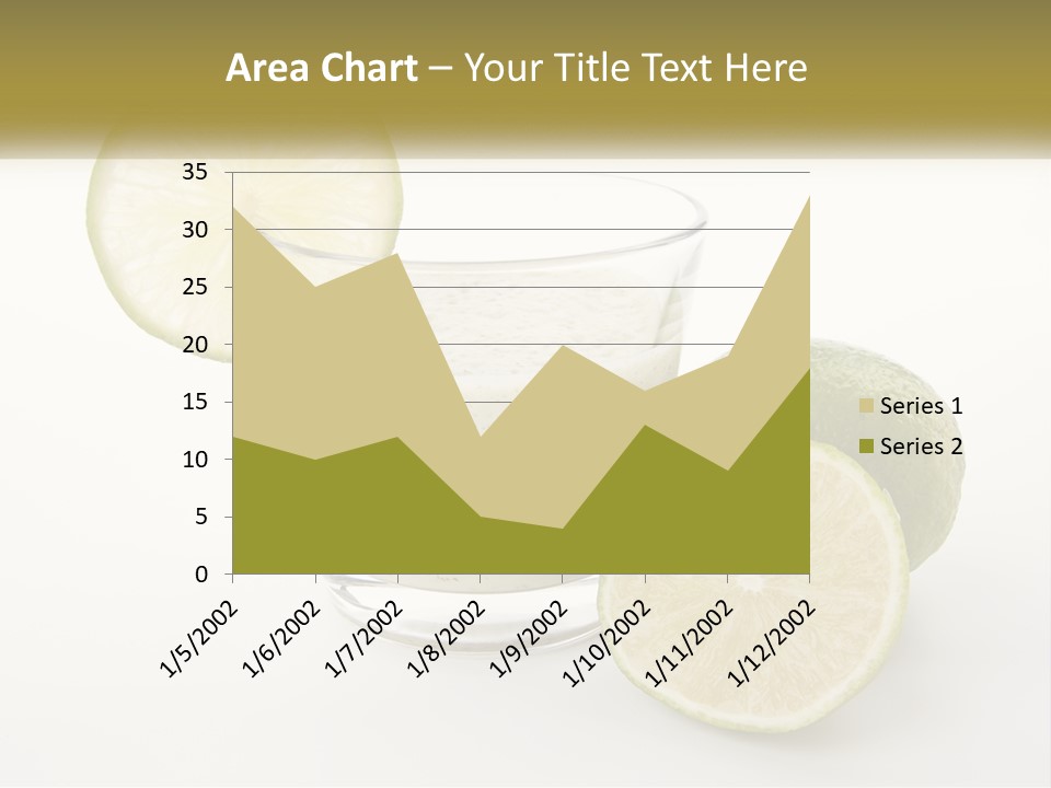 A Glass With A Lime And A Lime Slice Next To It PowerPoint Template