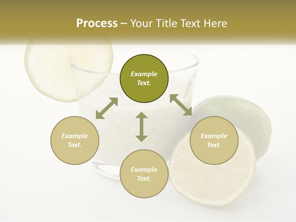 A Glass With A Lime And A Lime Slice Next To It PowerPoint Template