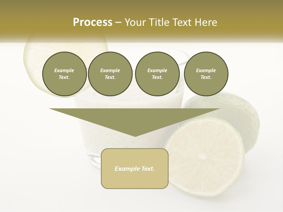 A Glass With A Lime And A Lime Slice Next To It PowerPoint Template