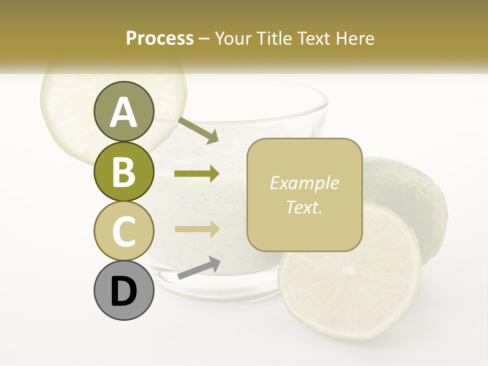 A Glass With A Lime And A Lime Slice Next To It PowerPoint Template