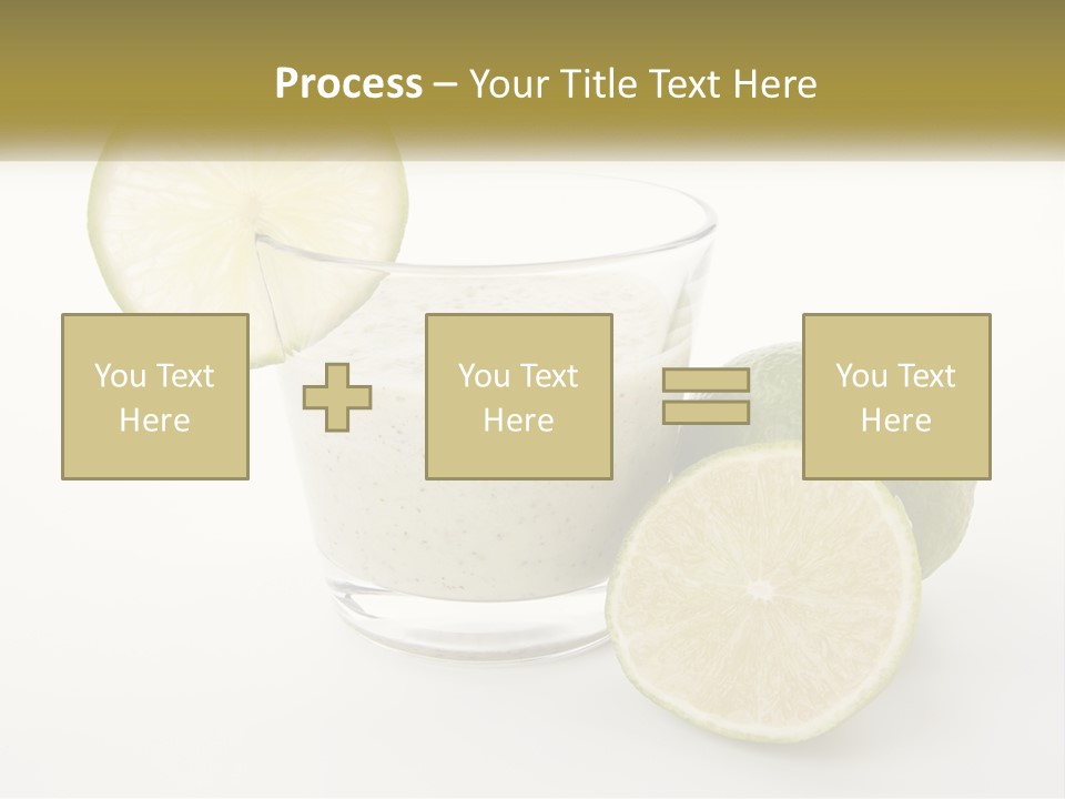 A Glass With A Lime And A Lime Slice Next To It PowerPoint Template