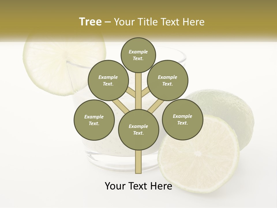 A Glass With A Lime And A Lime Slice Next To It PowerPoint Template