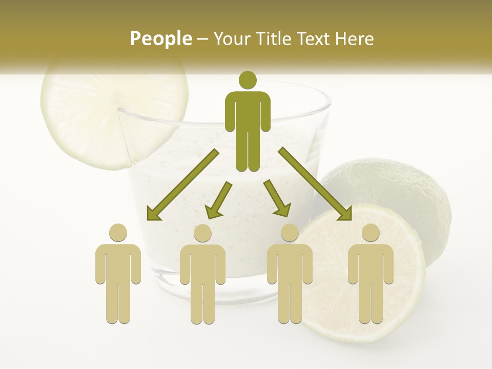 A Glass With A Lime And A Lime Slice Next To It PowerPoint Template