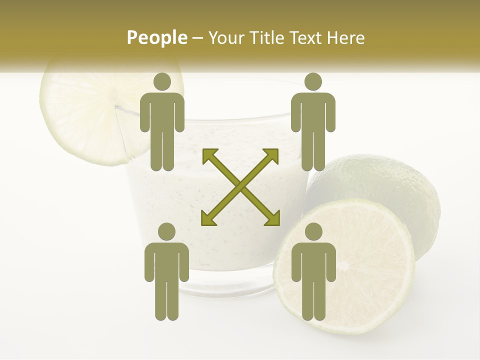 A Glass With A Lime And A Lime Slice Next To It PowerPoint Template