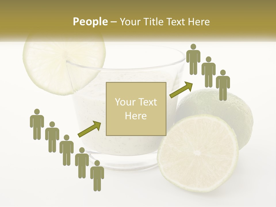 A Glass With A Lime And A Lime Slice Next To It PowerPoint Template