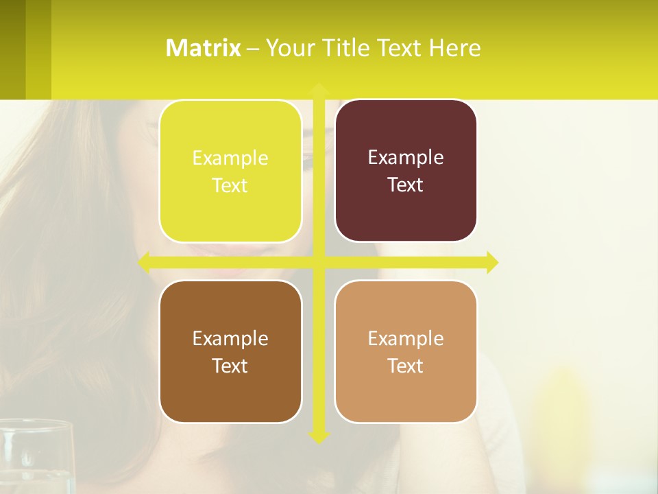 A Woman Holding Her Head In Her Hands PowerPoint Template