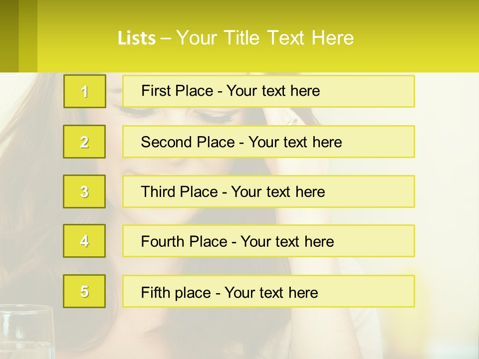 A Woman Holding Her Head In Her Hands PowerPoint Template