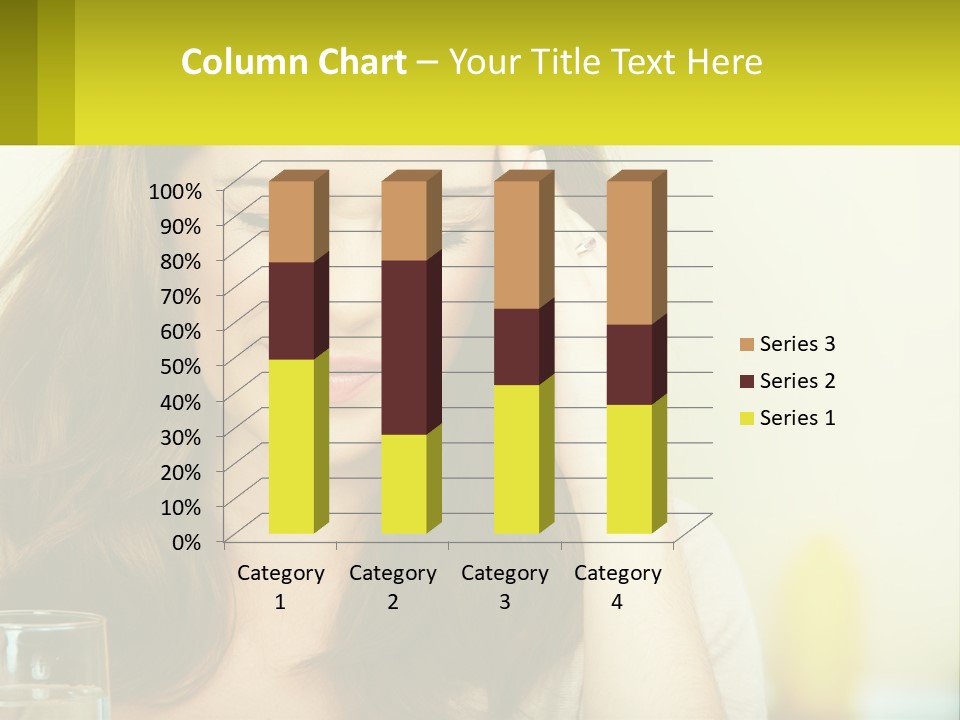 A Woman Holding Her Head In Her Hands PowerPoint Template