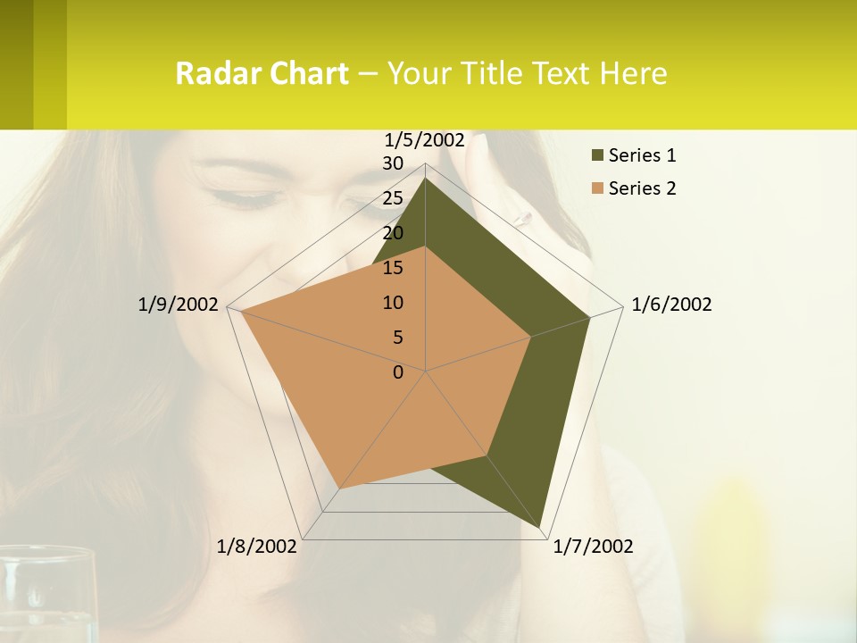 A Woman Holding Her Head In Her Hands PowerPoint Template