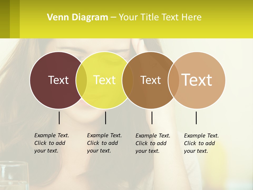 A Woman Holding Her Head In Her Hands PowerPoint Template