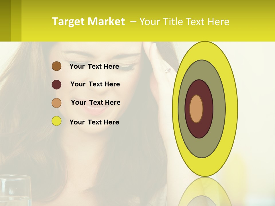 A Woman Holding Her Head In Her Hands PowerPoint Template