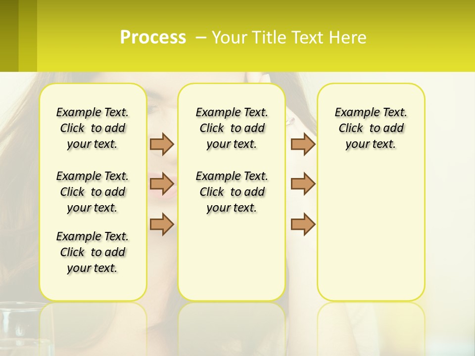 A Woman Holding Her Head In Her Hands PowerPoint Template