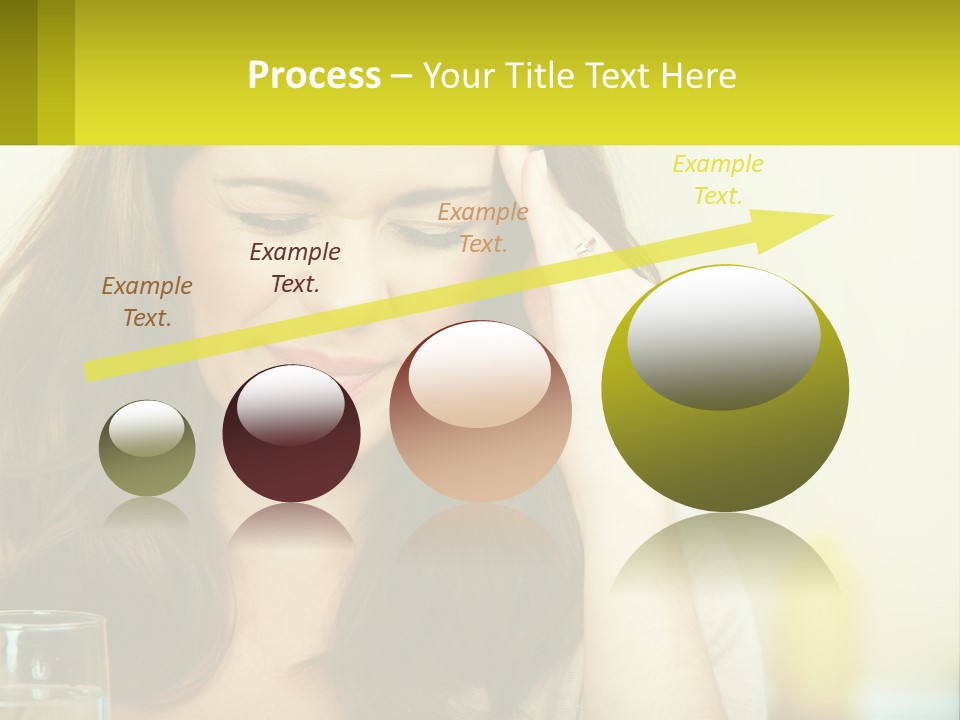 A Woman Holding Her Head In Her Hands PowerPoint Template