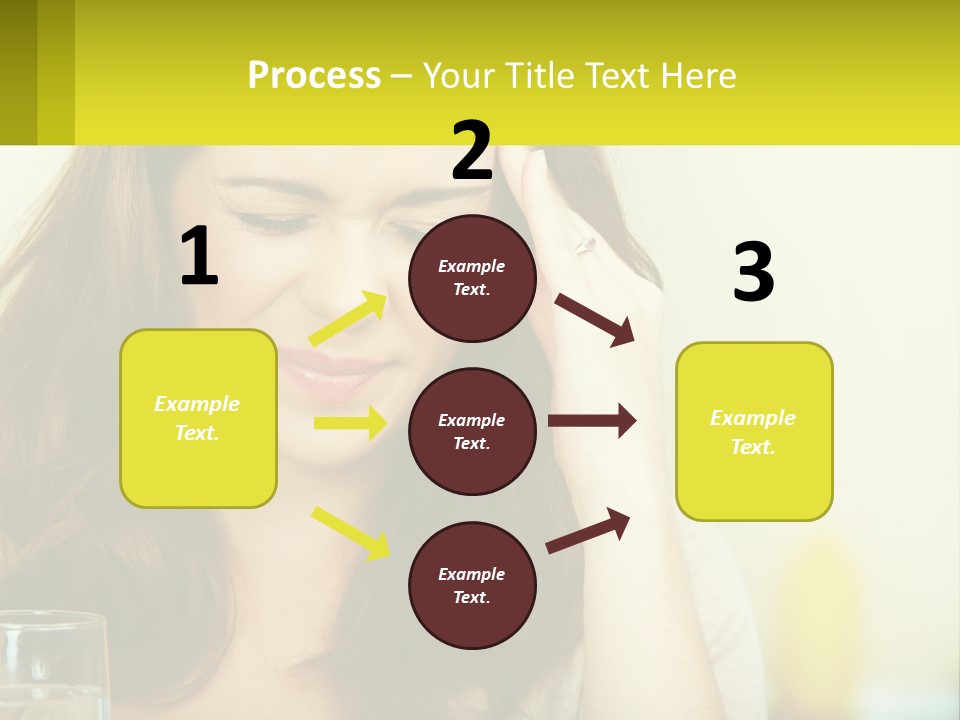 A Woman Holding Her Head In Her Hands PowerPoint Template