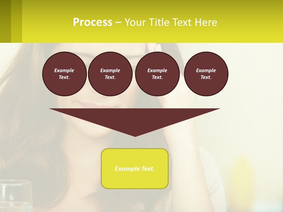 A Woman Holding Her Head In Her Hands PowerPoint Template