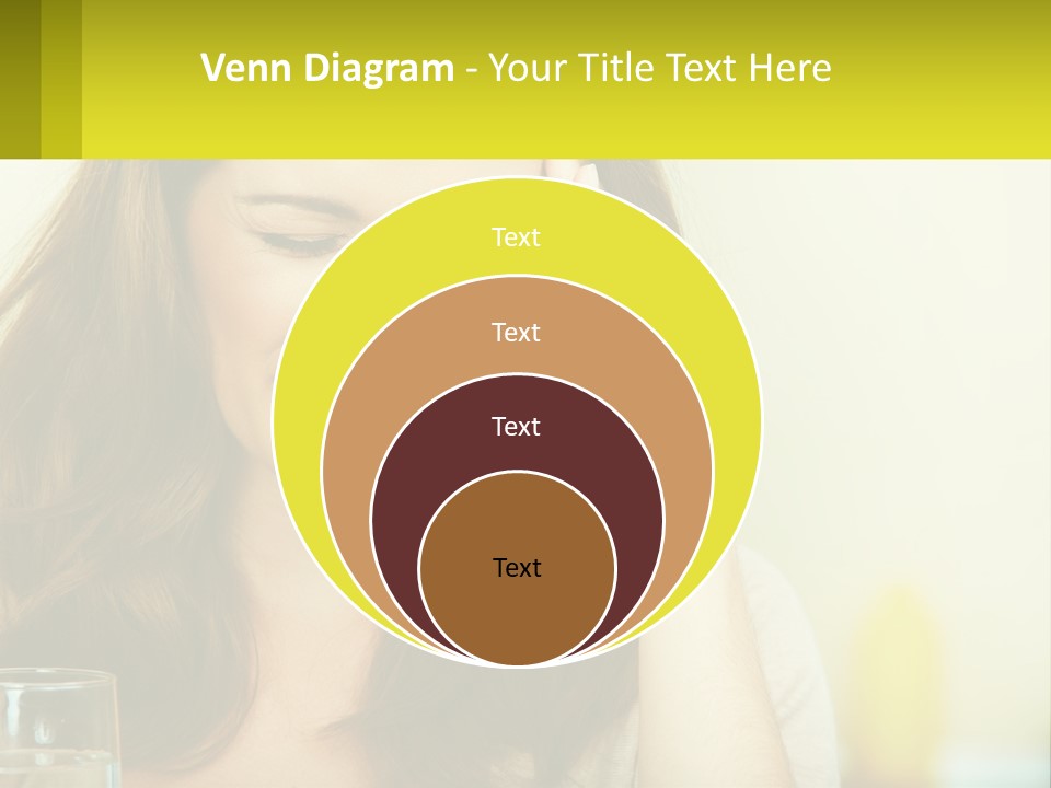 A Woman Holding Her Head In Her Hands PowerPoint Template