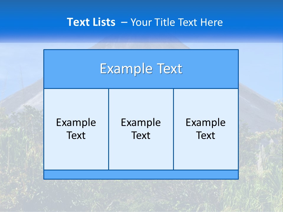 A Mountain With A Blue Sky In The Background PowerPoint Template