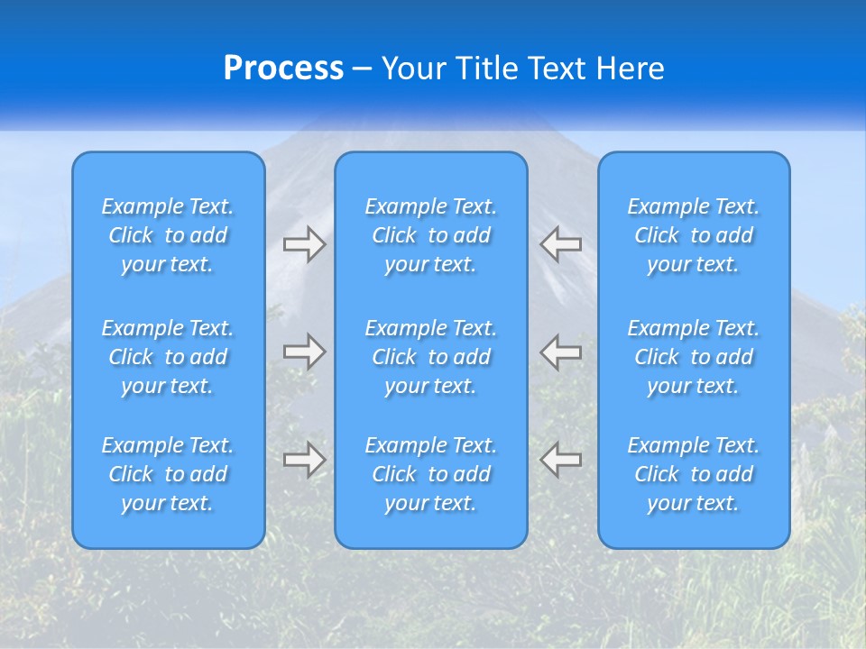 A Mountain With A Blue Sky In The Background PowerPoint Template