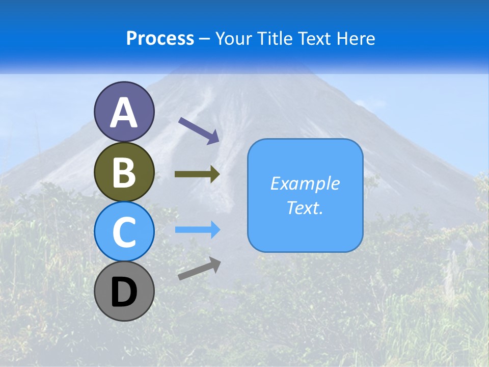 A Mountain With A Blue Sky In The Background PowerPoint Template