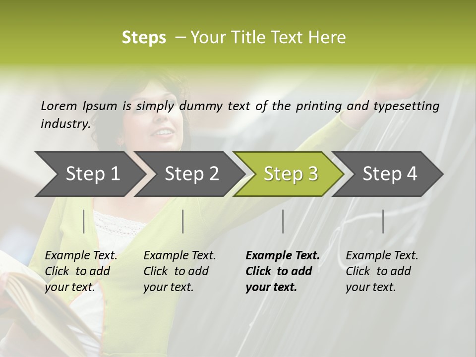 A Woman Writing On A Blackboard In A Classroom PowerPoint Template