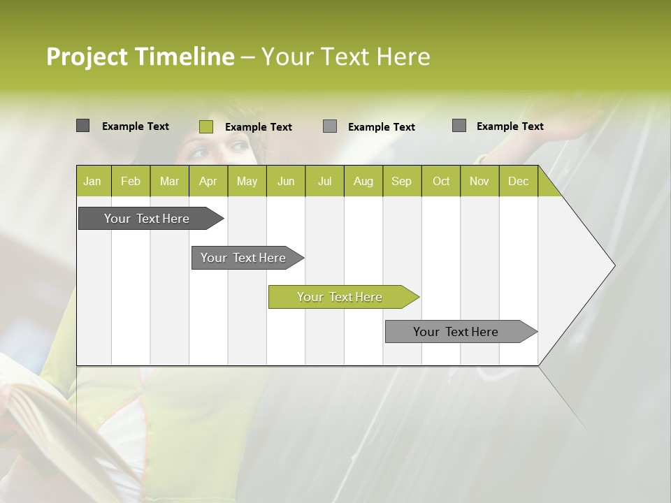 A Woman Writing On A Blackboard In A Classroom PowerPoint Template