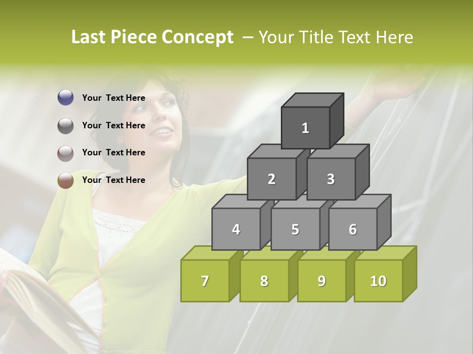 A Woman Writing On A Blackboard In A Classroom PowerPoint Template