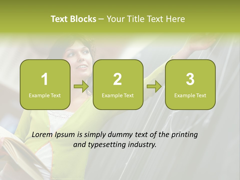 A Woman Writing On A Blackboard In A Classroom PowerPoint Template