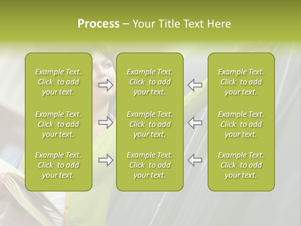 A Woman Writing On A Blackboard In A Classroom PowerPoint Template