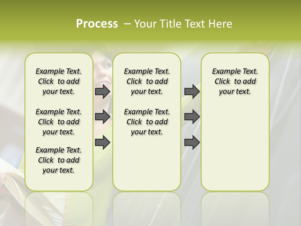 A Woman Writing On A Blackboard In A Classroom PowerPoint Template
